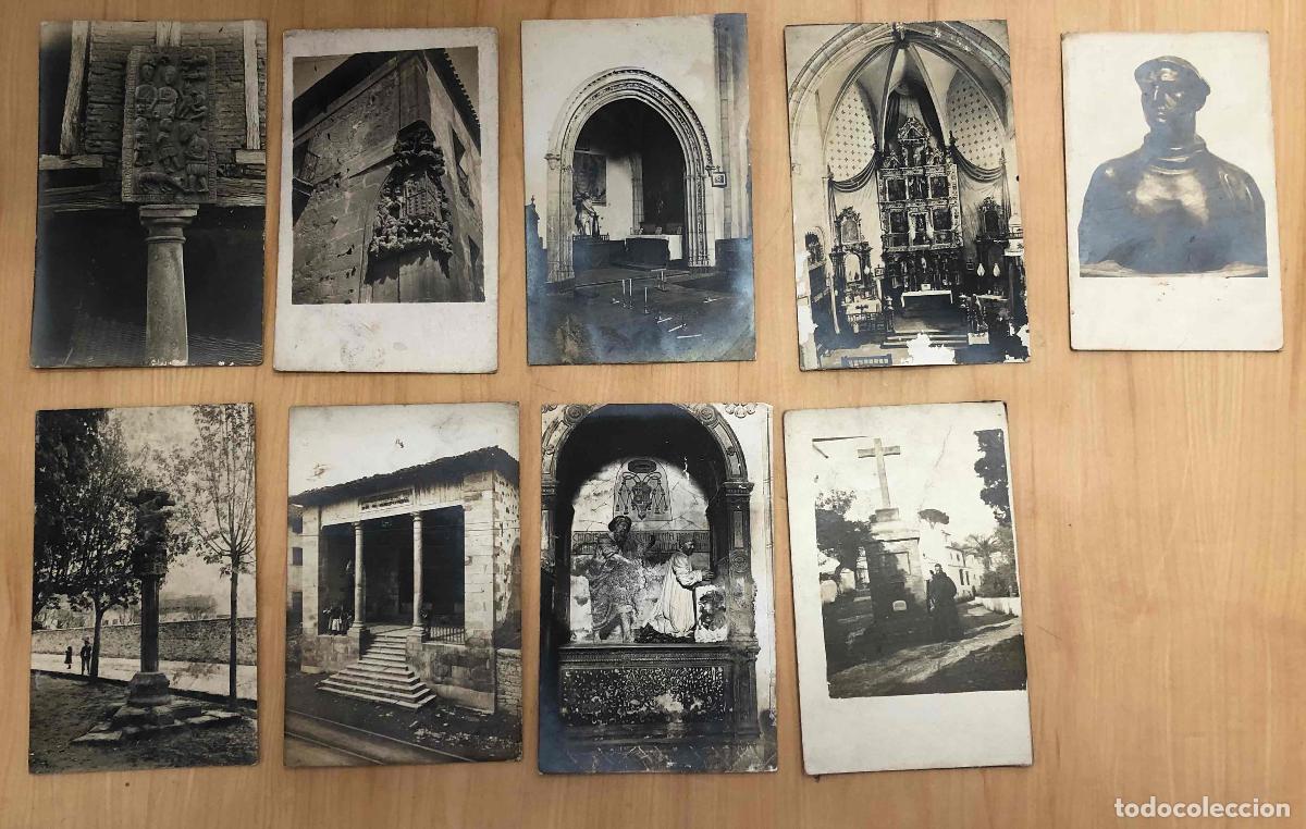 Fotograf&iacute;a antigua: LOTE 9 TARJETAS POSTALES FOTOGRAFICAS MONUMENTOS DE VIZCAYA. ESCULTOR QUINTIN DE LA TORRE