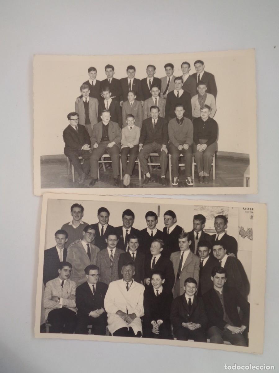 Fotograf&iacute;a antigua: LOTE DE 2 FOTOS ESCOLARES : ALUMNOS CON SUS PROFESORES . DE FOTO NELSON , VIENA