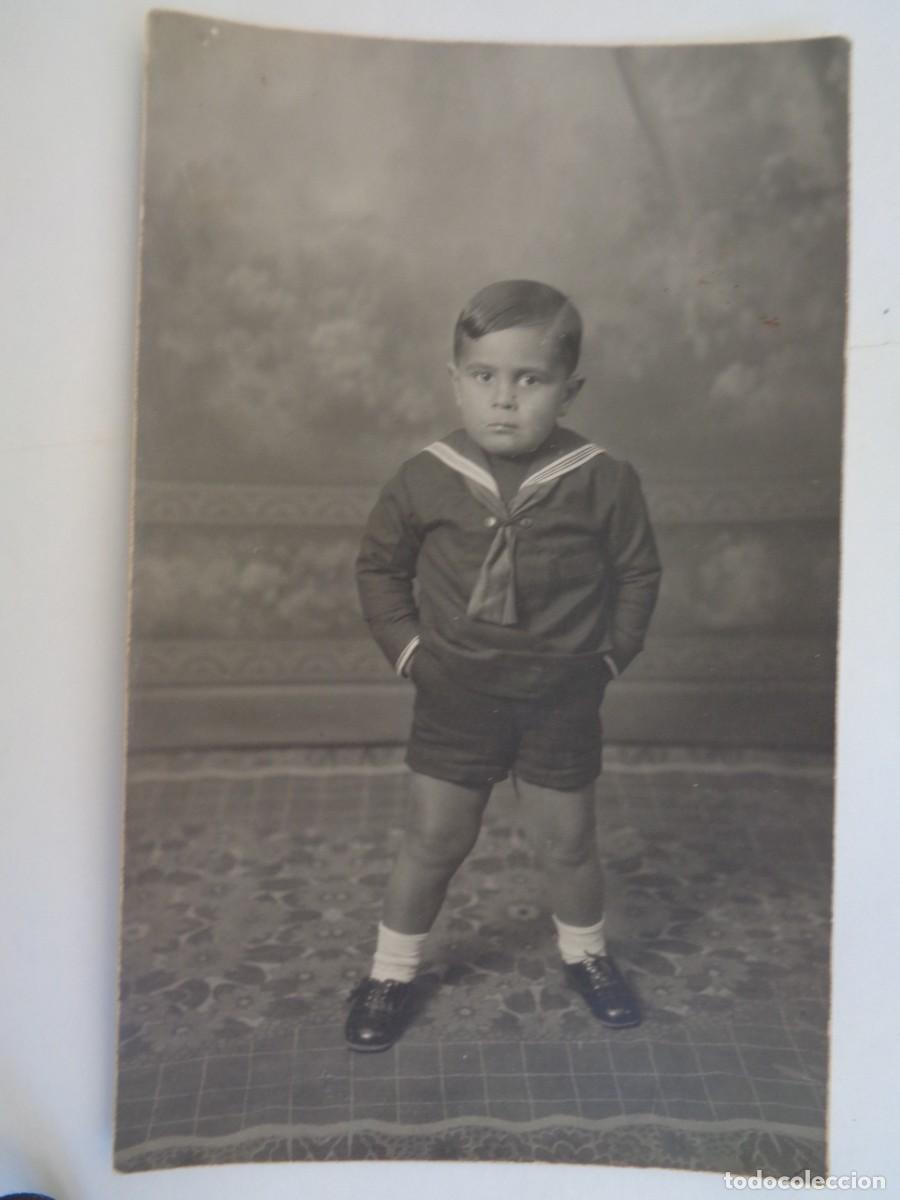 Fotograf&iacute;a antigua: PRECIOSA FOTO DE ESTUDIO DE NI&Ntilde;O VESTIDO DE MARINERO, PRINCIPIOS DE SIGLO. PUEBLONUEVO
