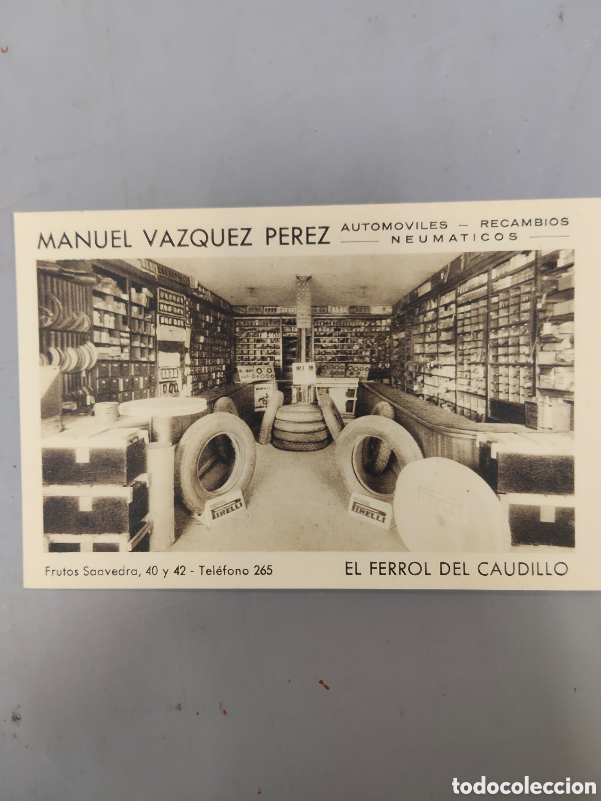 Fotograf&iacute;a antigua: Targeta postal El Ferrol del Caudillo