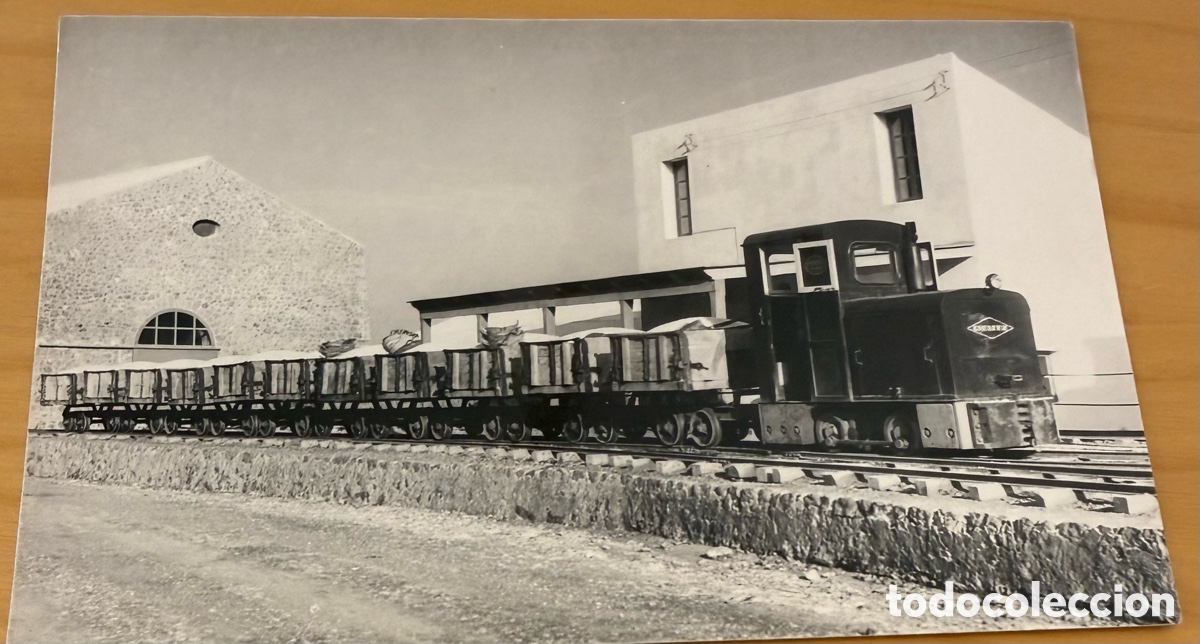Fotografia antica: Ibiza Tren de Las Salinas Foto 24 x 9,5 cm Archivo archivo Cuyas