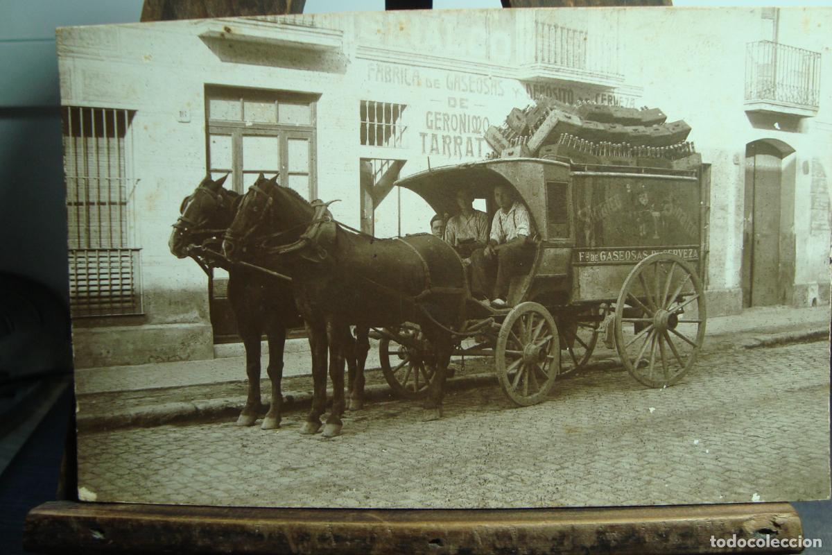 Fotograf&iacute;a antigua: ANTIGUA FOTOGRAFIA FABRICA DE GASEOSAS CERVEZA. GERONIMO TARRATS. FOTO NYSSEN BADALONA