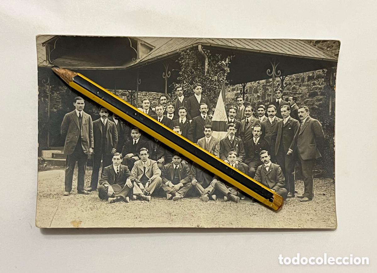 Fotograf&iacute;a antigua: BILBAO. Fotograf&iacute;a Academia Literaria del Patronato de Obreros de San Vicente de Pa&uacute;l (a.1909)