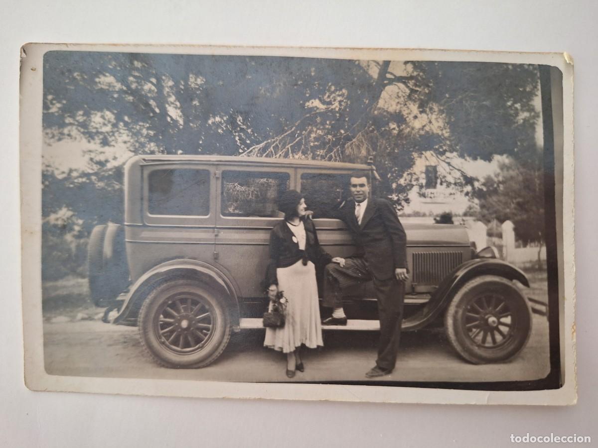 Fotograf&iacute;a antigua: TARJETA POSTAL FOTOGRAFICA ANTIGUO AUTOMOVIL DE EPOCA COCHE ANTIGUO RV 3077