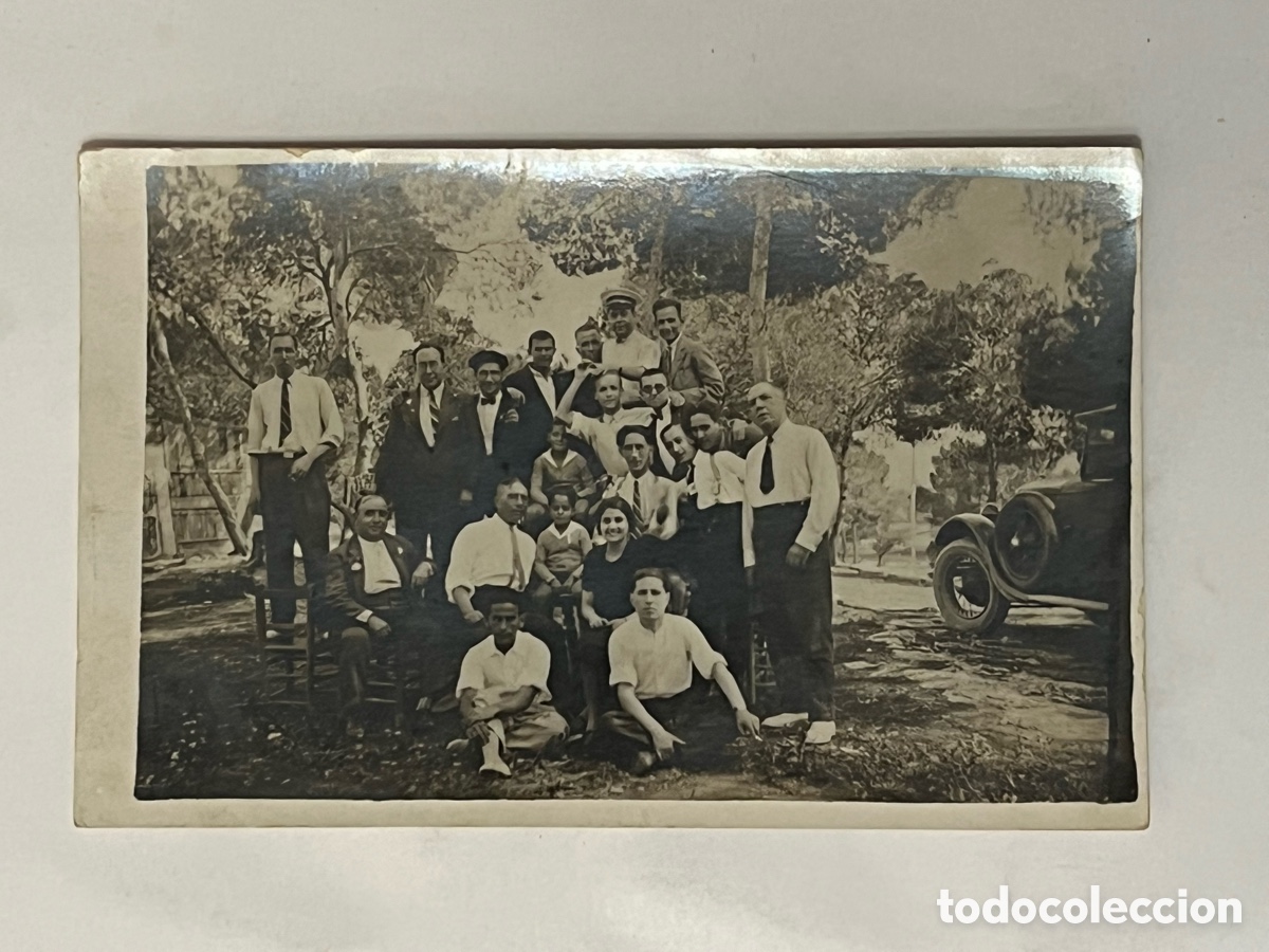 Photographie ancienne: TORRENTE.. D&iacute;a de Jornada familiar en el Vedat de Torrent .. (h.1920?) Med&iacute;das: 14 x 9 cm