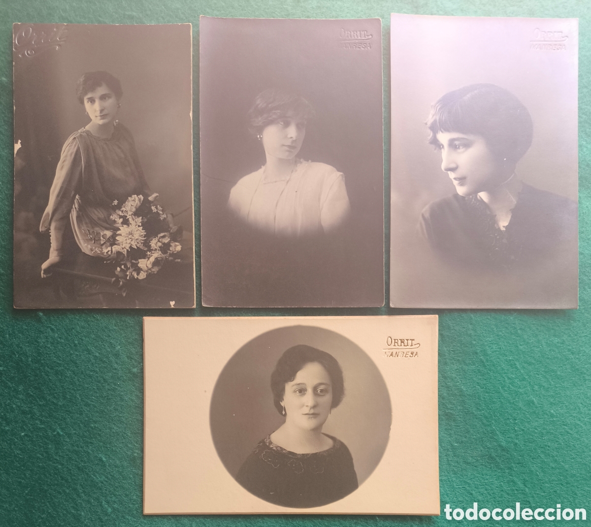 Fotograf&iacute;a antigua: FOTOGRAF&Iacute;A RETRATO DE ESTUDIO DAMA POSTAL FOTOGR&Aacute;FICA FOT&Oacute;GRAFO ENRIC &Ograve;RRIT C. 1920