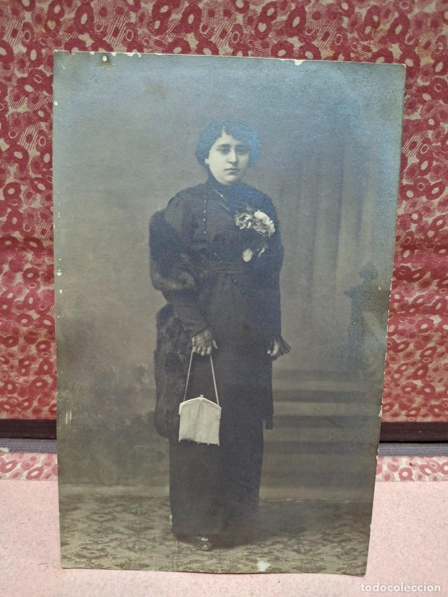 Fotograf&iacute;a antigua: ANTIGUA FOTOGRAFIA RETRATO SELLO CENTRO VILLAR MURCIA