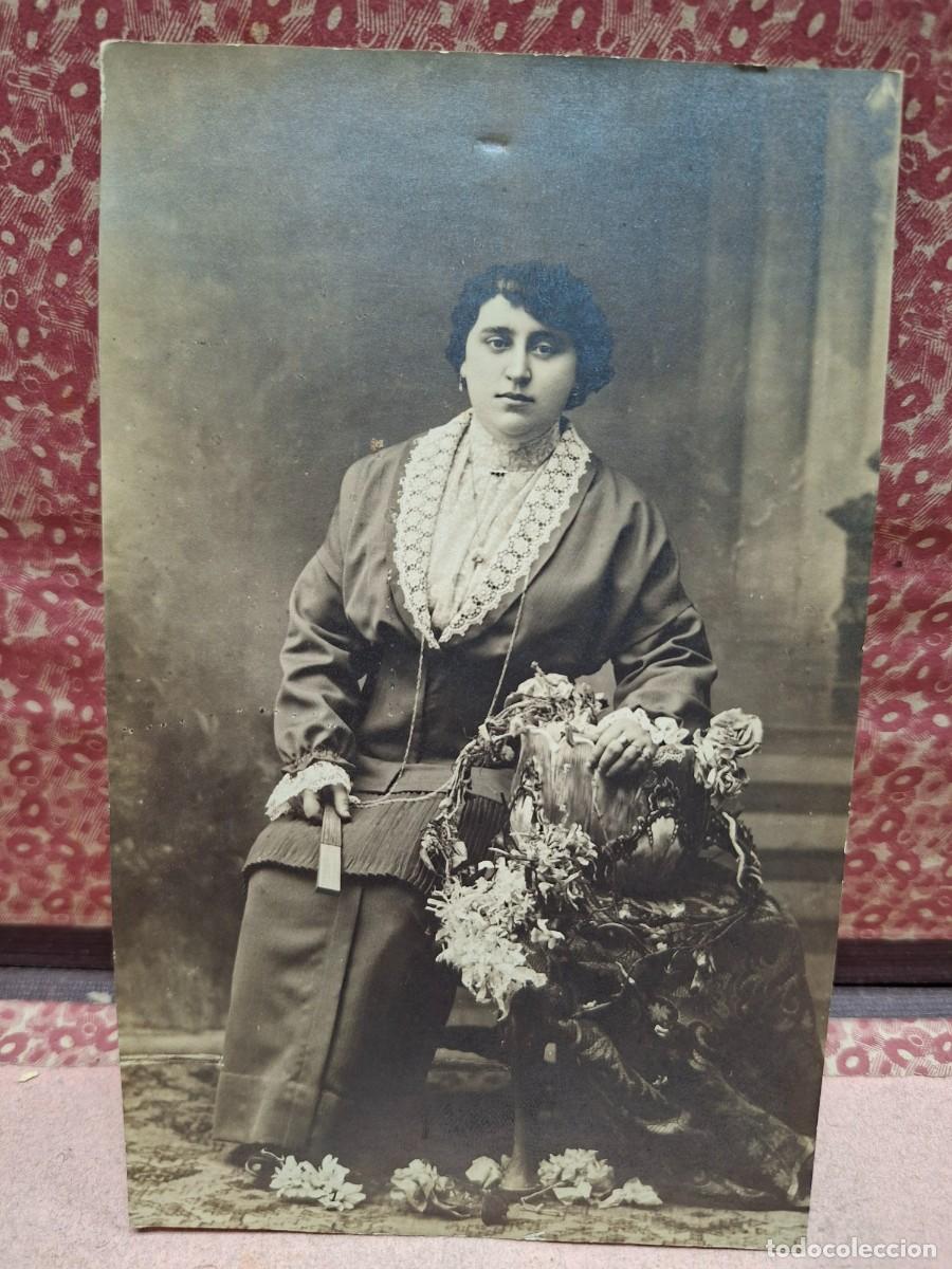 Fotograf&iacute;a antigua: ANTIGUA FOTOGRAFIA RETRATO SELLO CENTRO VILLAR MURCIA