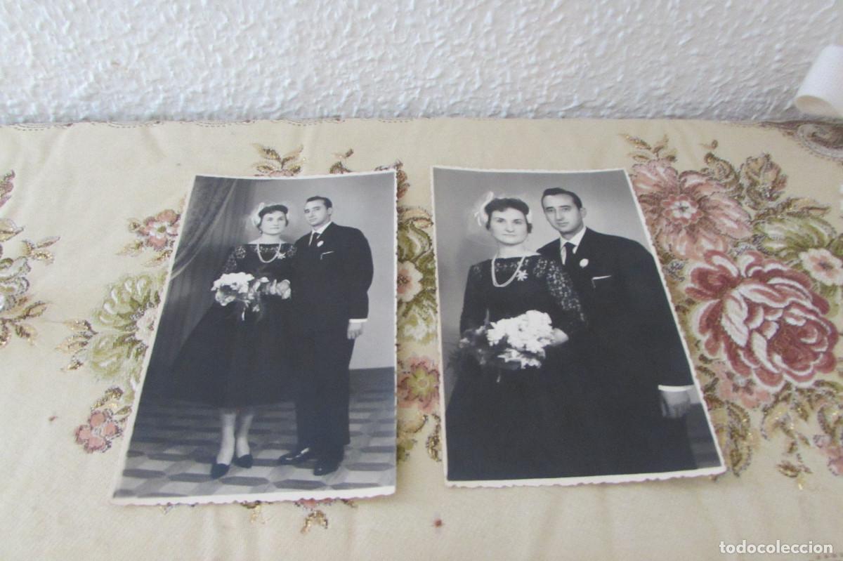 Fotograf&iacute;a antigua: LOTE 2 FOTOS MATRIMONIO 1958
