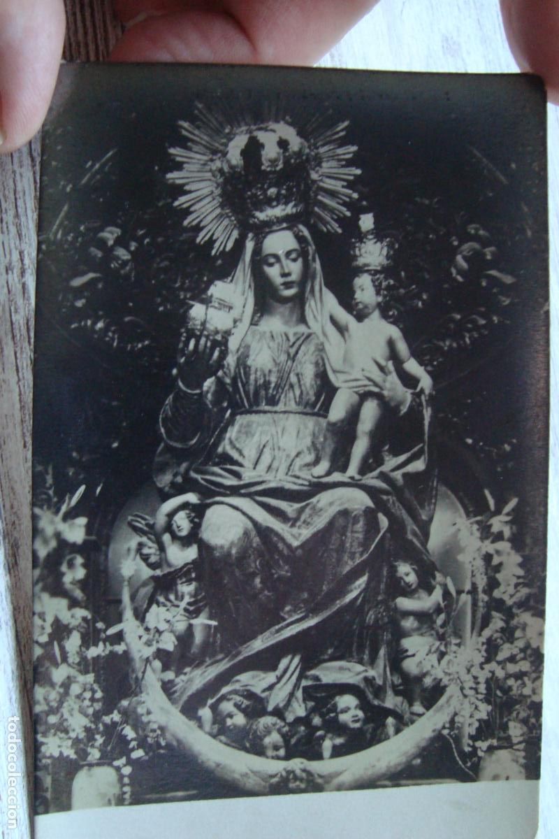 Fotograf&iacute;a antigua: ANTIGUA FOTOGRAFIA VIRGEN DEL BUEN VIAJE SAN TELMO SEVILLA.