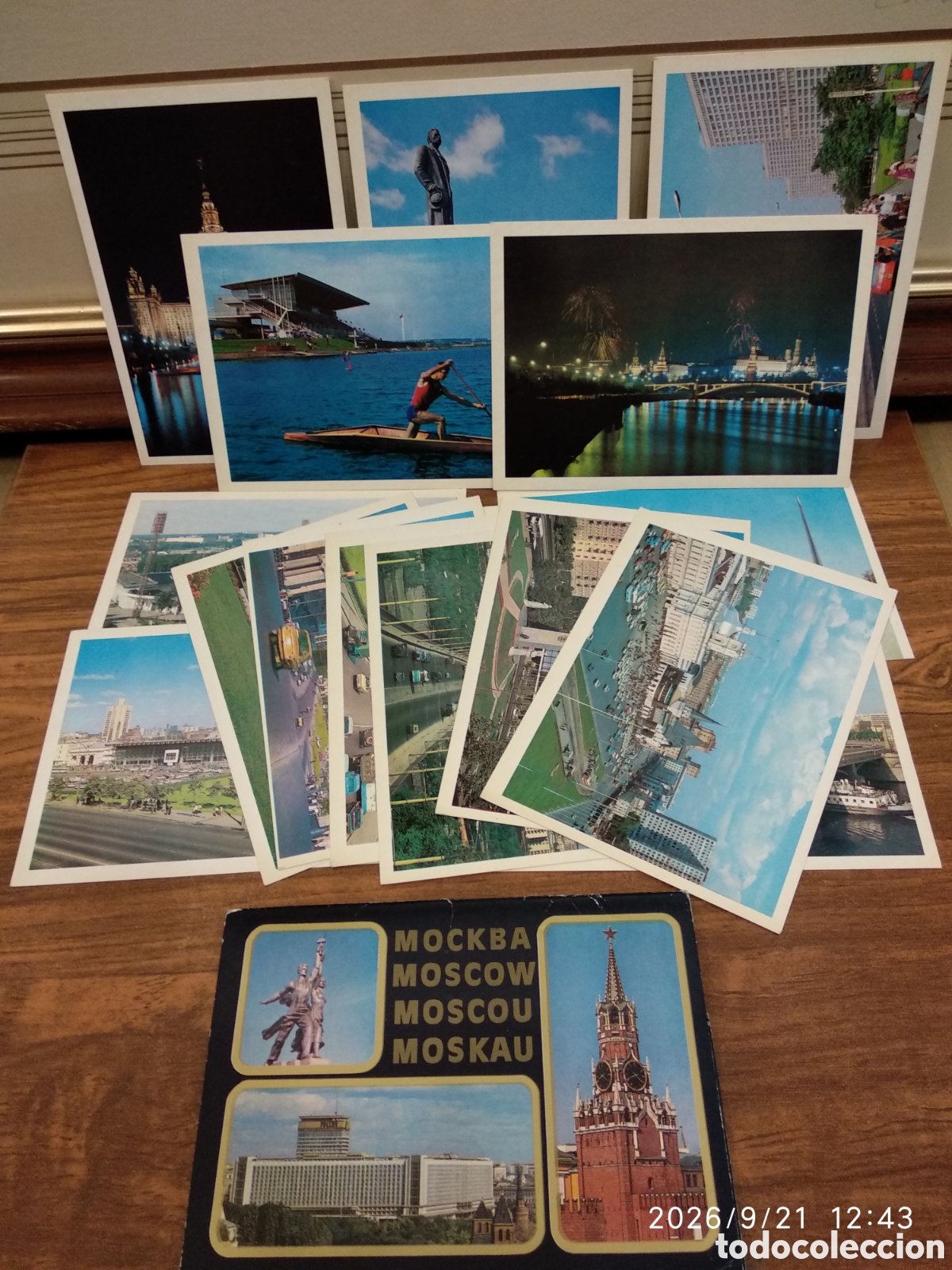 Fotograf&iacute;a antigua: Set 16 postales vintage Mosc&uacute; URSS