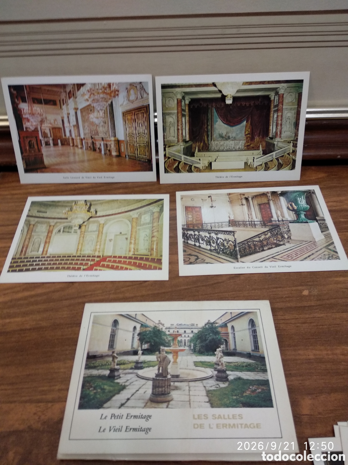 Fotograf&iacute;a antigua: Set de postales vintage les salles de L'ermitage