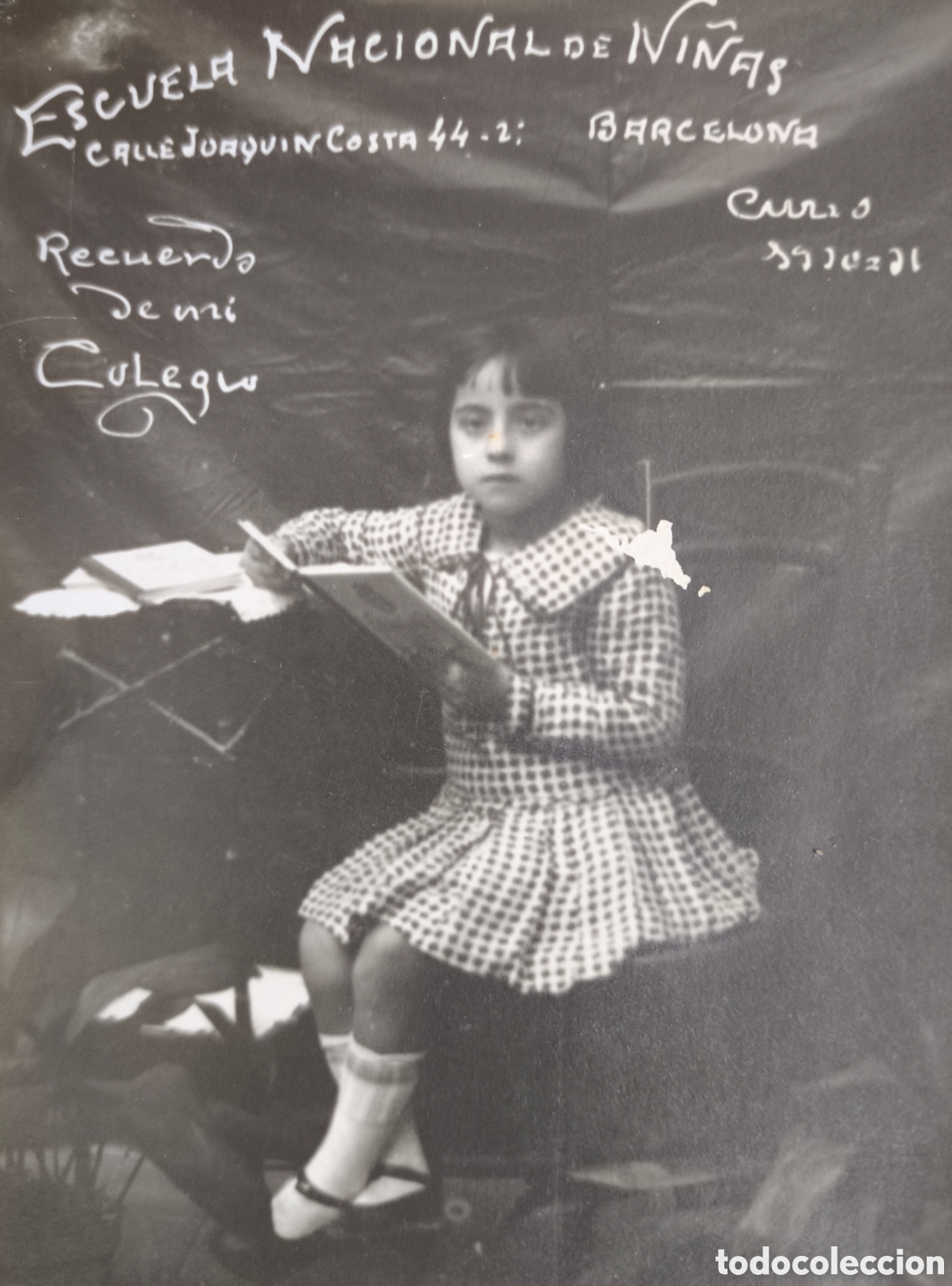 Fotograf&iacute;a antigua: FOTOGRAF&Iacute;A RETRATO DE ESTUDIO COLEGIO ESCUELA NACIONAL DE NI&Ntilde;AS POSTAL FOTOGR&Aacute;FICA CURSO 1930 - 31