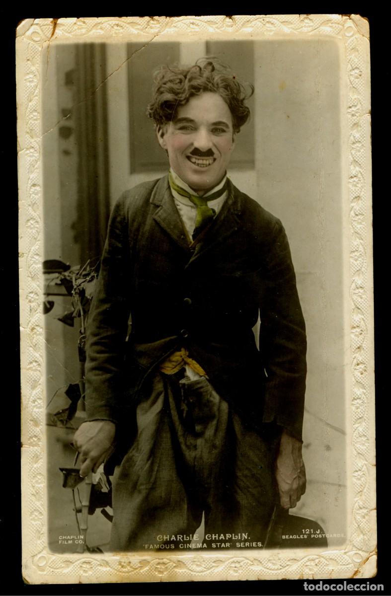 Fotograf&iacute;a antigua: CHARLOT - CHARLIE CHAPLIN - 1920 - BEAGLE POSTCARD - POSTAL FOTOGR&Aacute;FICA