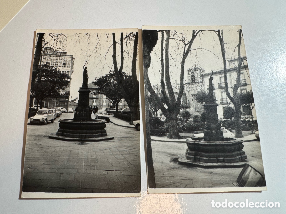 Fotograf&iacute;a antigua: 2 fotos antiguas Plaza de Azc&aacute;rraga (A Coru&ntilde;a)