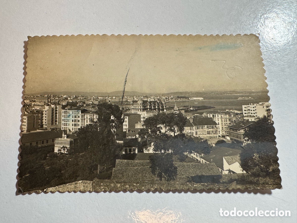 Fotograf&iacute;a antigua: Postal antigua La Coru&ntilde;a. Vista Parcial.