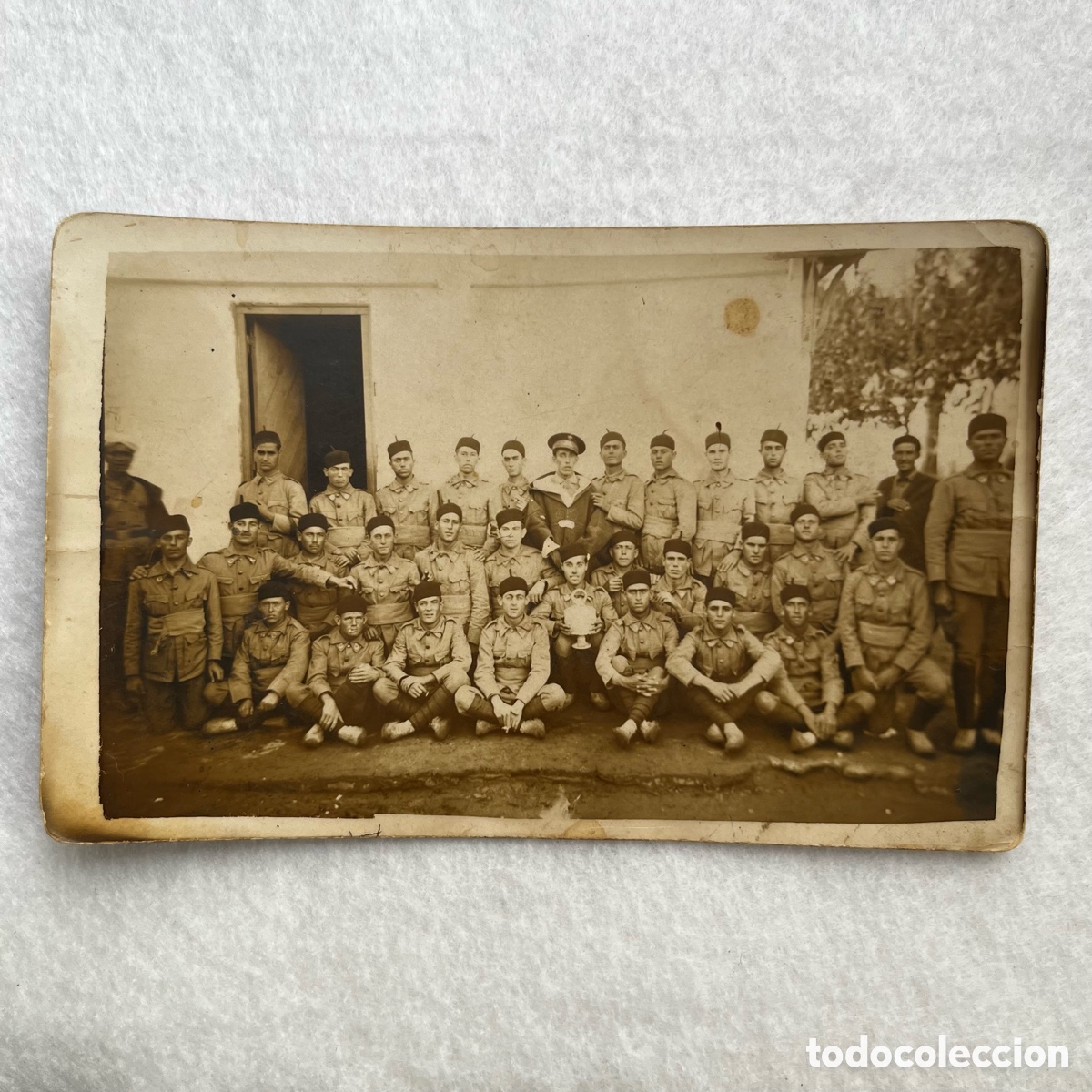 Fotograf&iacute;a antigua: MILITAR - GUERRA DE &Aacute;FRICA / SIDI IFNI - GRUPO DE SOLDADOS