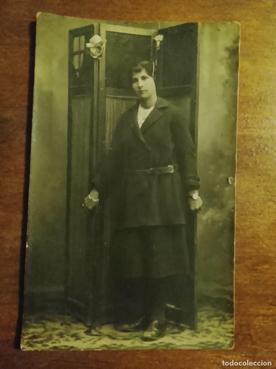 Fotograf&iacute;a antigua: Fotograf&iacute;a antigua. Tarjeta postal. Fot&oacute;grafo F. Bariego, Valladolid, 1923