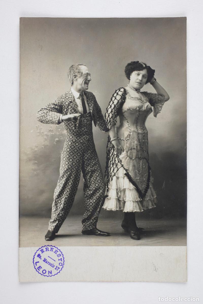 Fotograf&iacute;a antigua: FOTOGRAF&Iacute;A DE 2 ACTORES, 1910 APROX. FOTO ERNESTO, LE&Oacute;N.