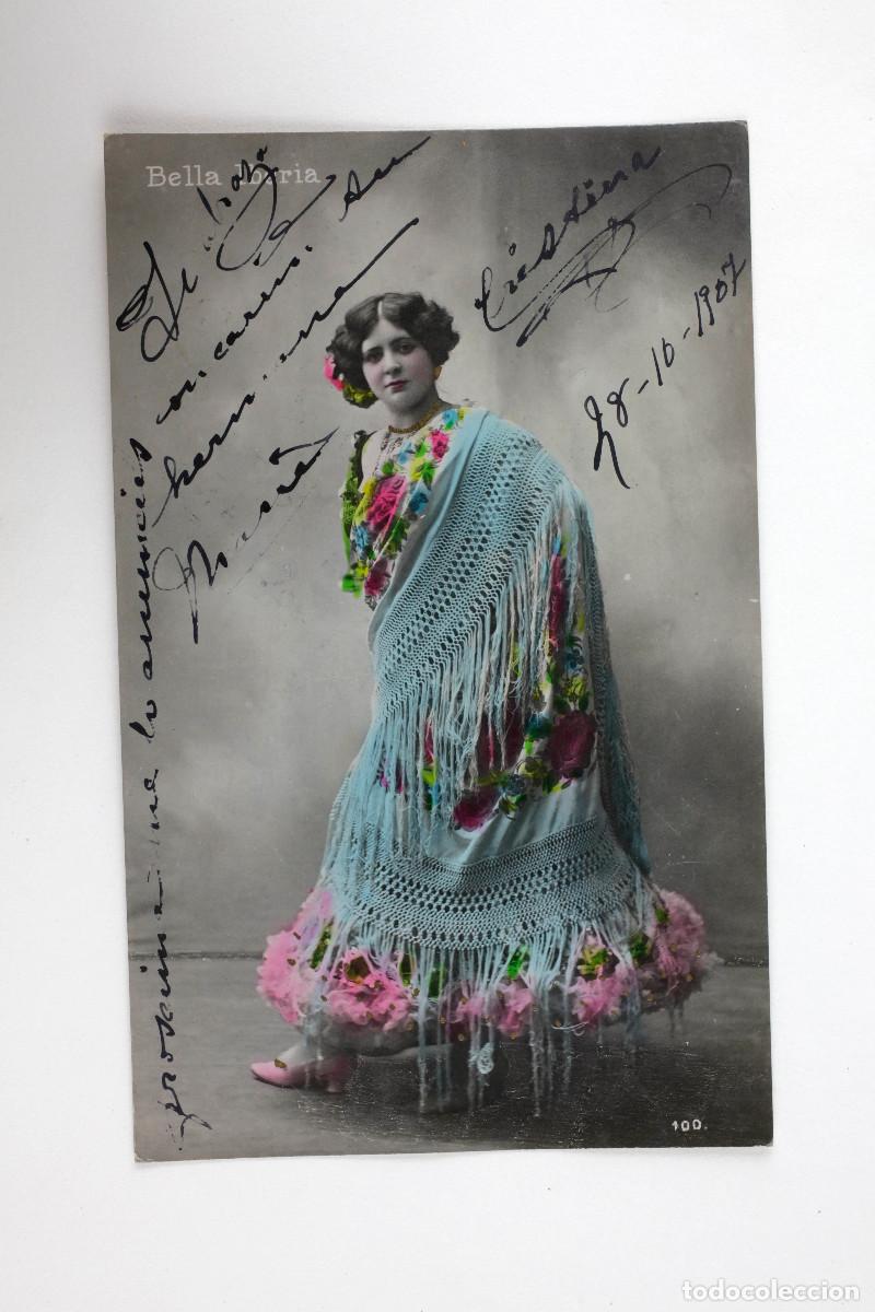 Fotograf&iacute;a antigua: BELLA IBERIA, ESCRITA EN EL REVERSO Y CIRCULADA. 1907