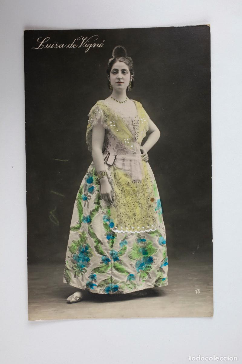Fotograf&iacute;a antigua: LUISA DE BIGN&Eacute;. CUPLETISTA, FOTO ILUMINADA. 1910 APROX.