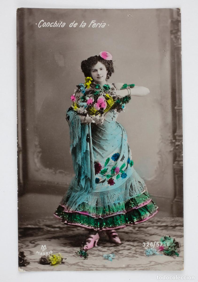 Fotograf&iacute;a antigua: CONCHITA DE LA FERIA, BAILARINA Y CANTANTE. 1910 APROX.