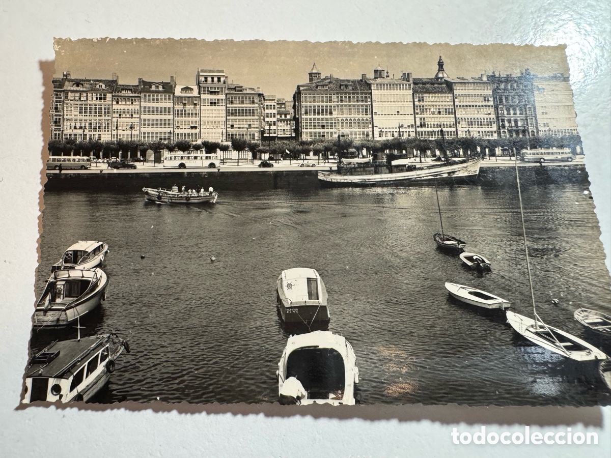 Fotograf&iacute;a antigua: Postal antigua La Coru&ntilde;a. La Marina.