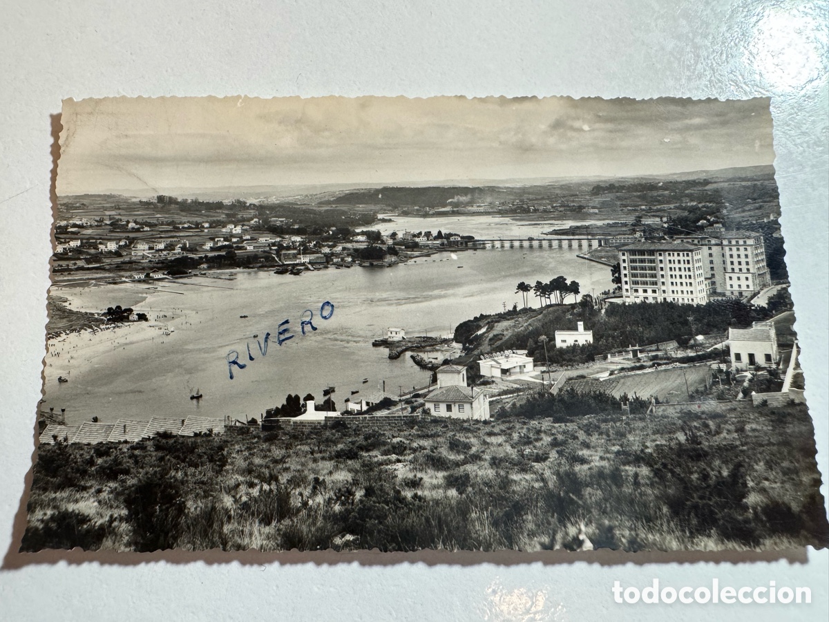 Fotograf&iacute;a antigua: Postal antigua circulada La Coru&ntilde;a. Rias y puente del Pasaje.