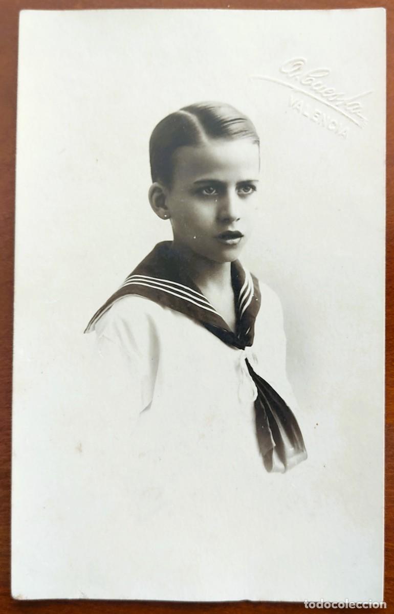 Fotograf&iacute;a antigua: FOTOGRAF&Iacute;A DE UN NI&Ntilde;O DE COMUNI&Oacute;N FECHADO A&Ntilde;O 1929 - FOT&Oacute;GRAFO A. CUESTA, VALENCIA
