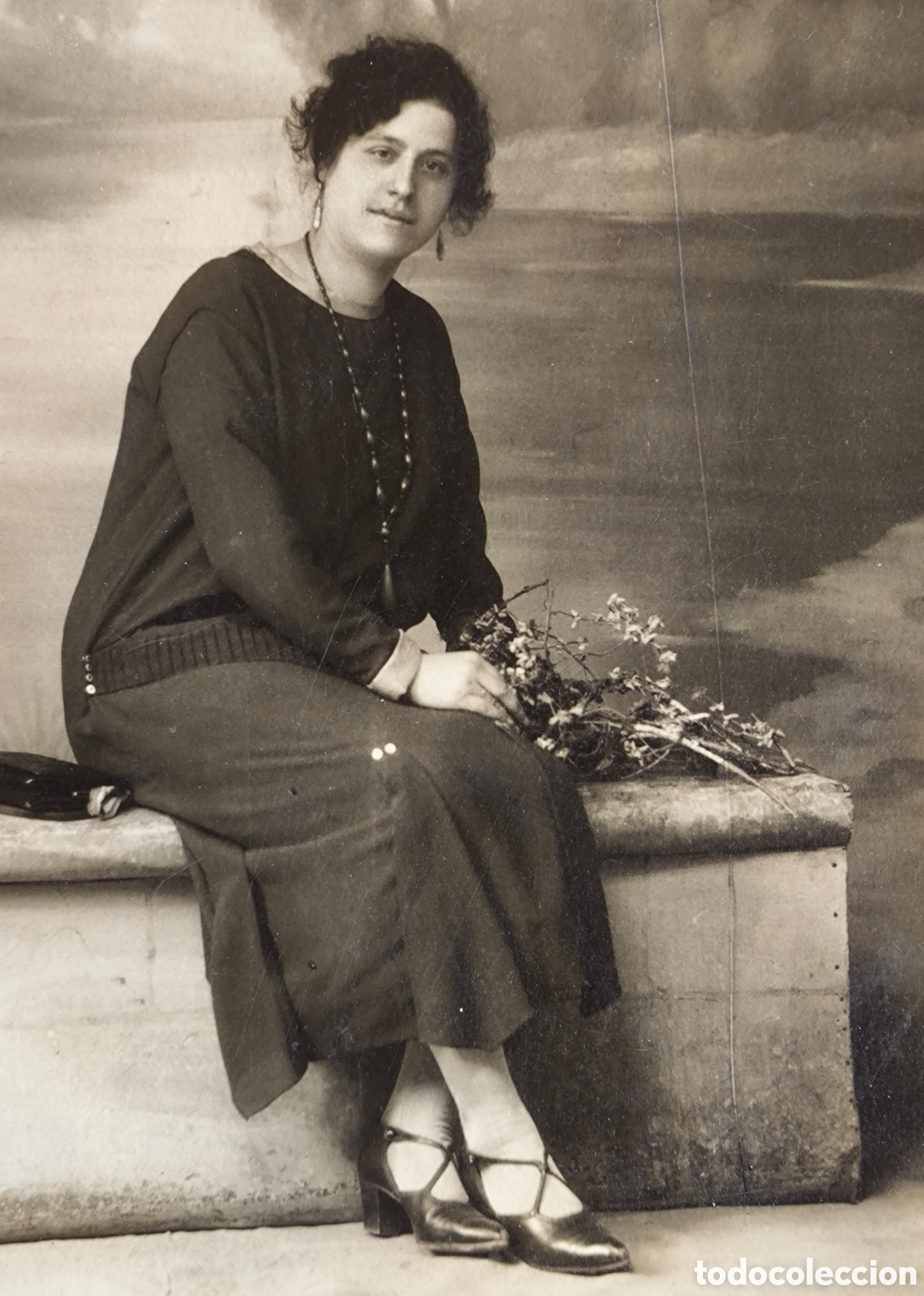 Fotograf&iacute;a antigua: FOTOGRAF&Iacute;A RETRATO DE ESTUDIO MUJER POSTAL FOTOGR&Aacute;FICA PHOTO MARX PALENCIA C. 1905