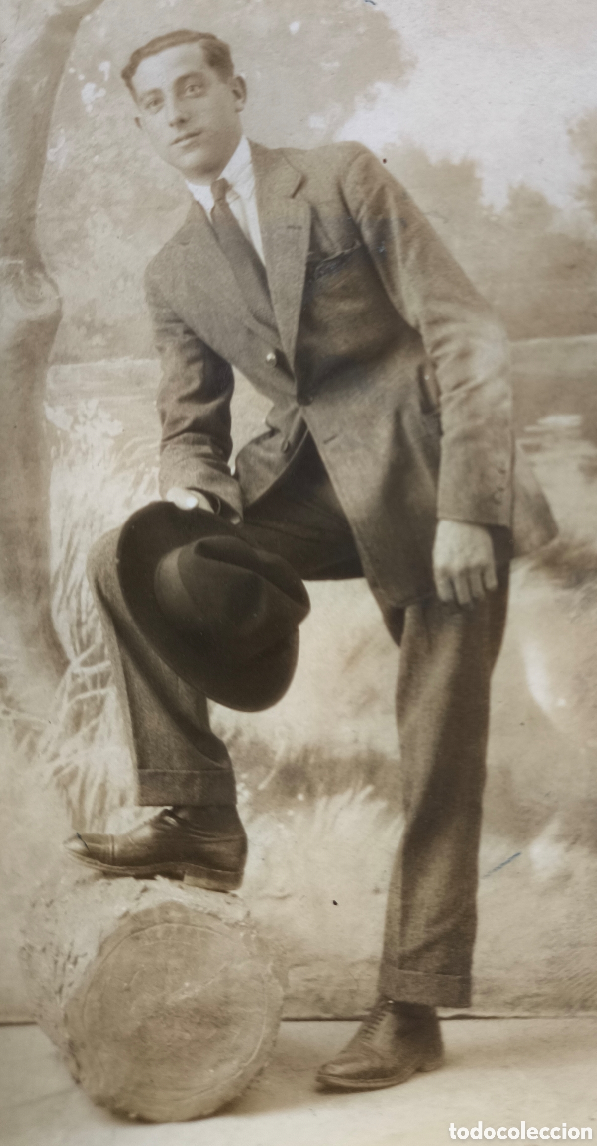 Fotograf&iacute;a antigua: FOTOGRAF&Iacute;A RETRATO DE ESTUDIO CABALLERO POSTAL FOTOGR&Aacute;FICA FOTO GEM PALENCIA C. 1920