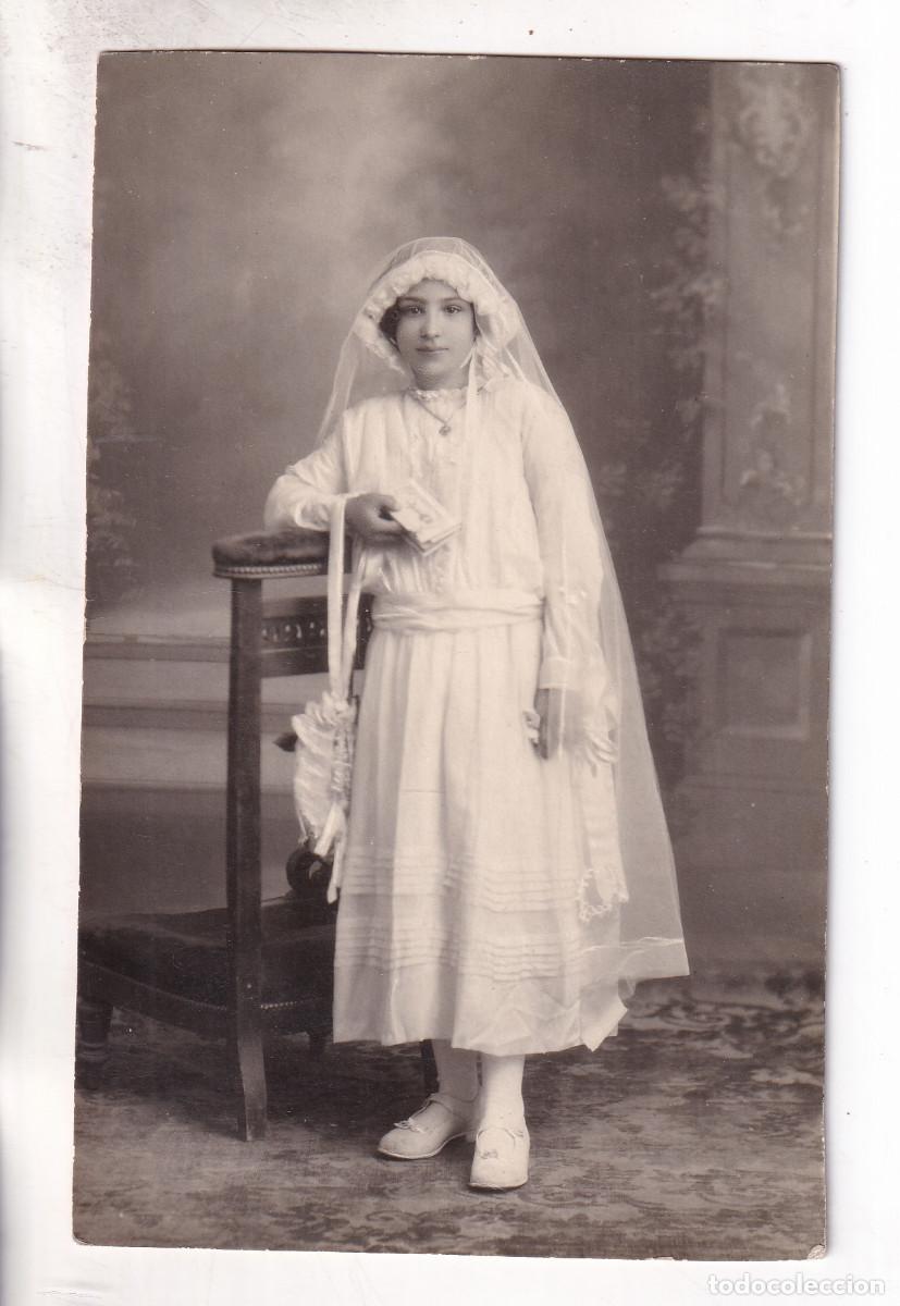 Fotograf&iacute;a antigua: FOTOGRAF&Iacute;A. NI&Ntilde;A DE PRIMERA COMUNI&Oacute;N. FOT&Oacute;GRAFO: JOS&Eacute; TORR&Oacute;N. &Aacute;VILA
