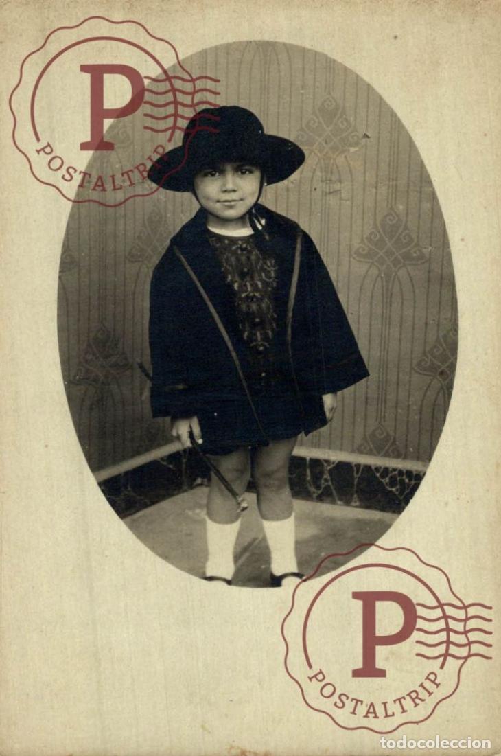 Alte Fotografie: RPPC. FOTOPOSTAL. NI&Ntilde;A. FILLE. GIRL. 1924