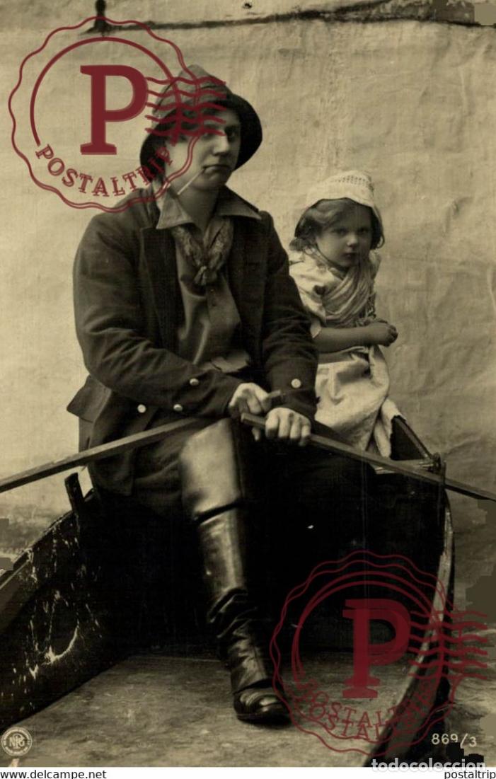 Fotograf&iacute;a antigua: SAILOR AND GIRL FOTOGRAF&Iacute;A FOTOPOSTAL PHOTO POSTCARD