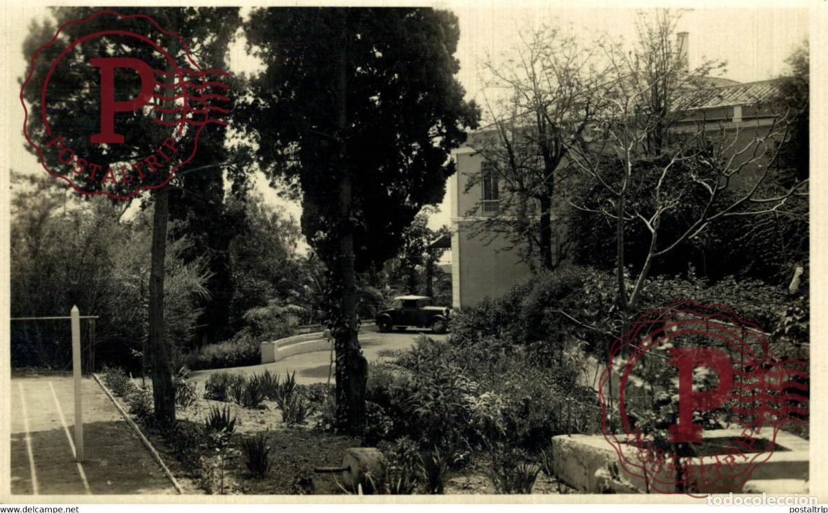 Fotograf&iacute;a antigua: JARDIN COCHE ANTIGUO CARD FOTOGRAF&Iacute;A FOTOPOSTAL PHOTO POSTCARD