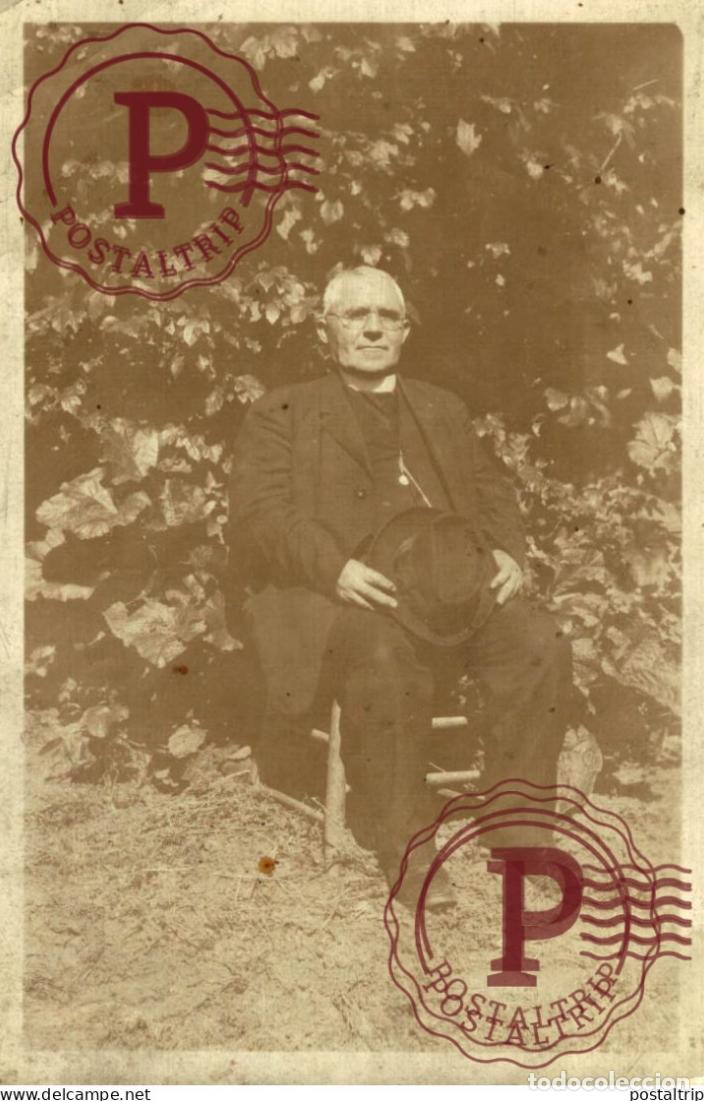 Fotograf&iacute;a antigua: FOTOGRAFIA ANTIGUA. CURA. PRIEST. PR&Ecirc;TRE 14X9CM