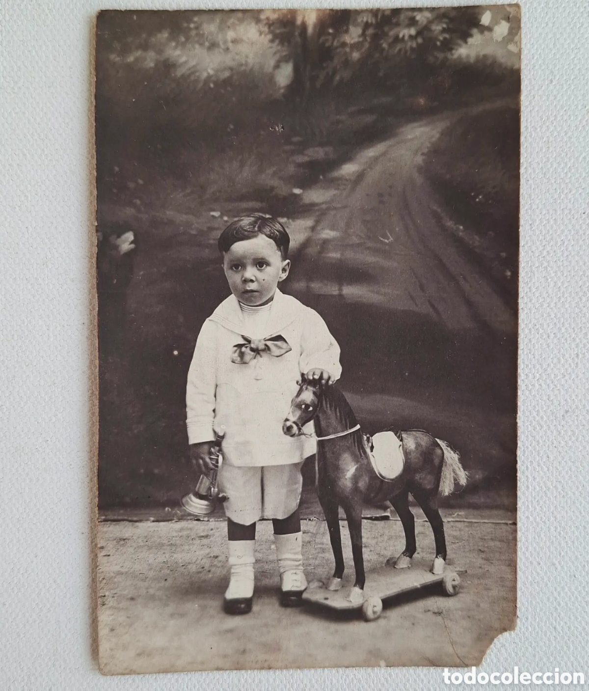 Fotograf&iacute;a antigua: Foto Postal Ni&ntilde;o C.1910