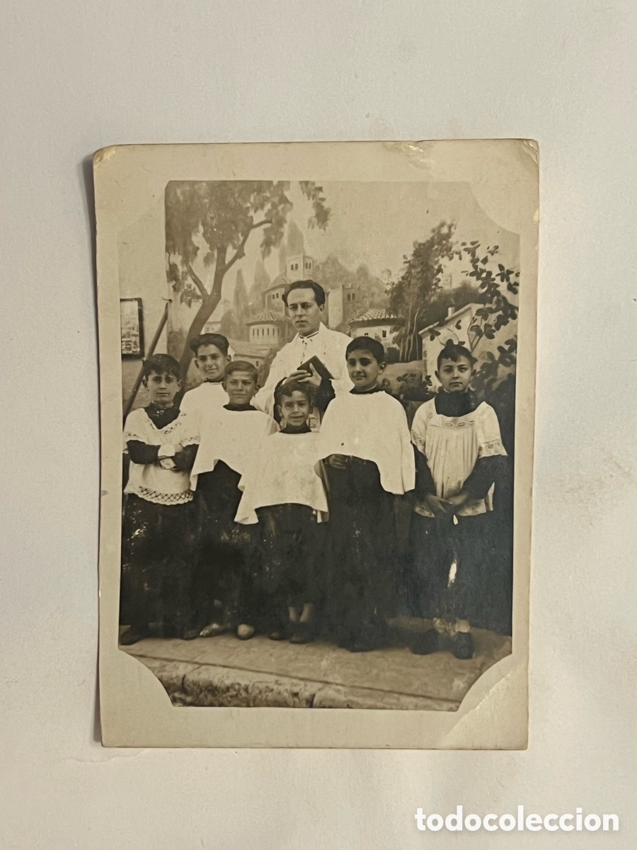 Fotograf&iacute;a antigua: RAFELGUARAF (Valencia) MINUTEROS Grupo de Monaguillos Parroquia Nacimiento del Se&ntilde;or (a.1943)