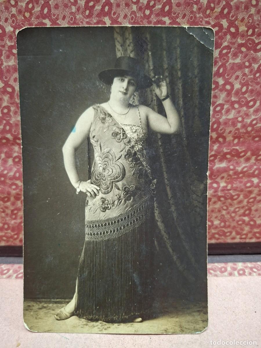Fotograf&iacute;a antigua: ANTIGUA FOTOGRAFIA RETRATO MANTON DE MANILA ORIGEN MURCIA