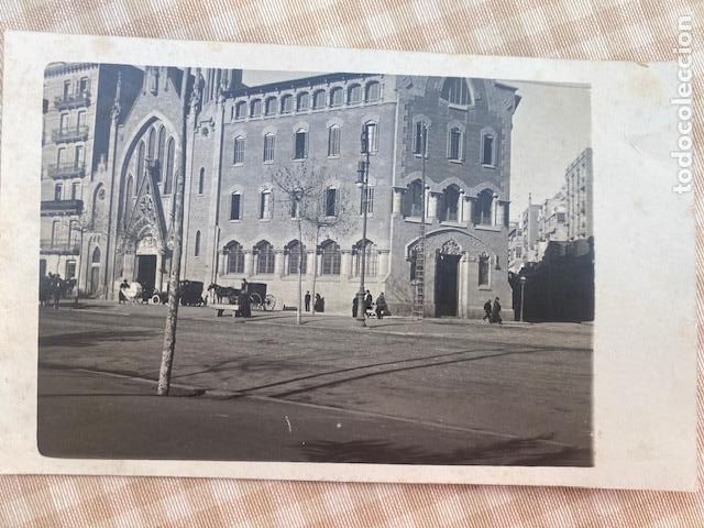 Fotograf&iacute;a antigua: Barcelona. Iglesia de Nuestra Se&ntilde;ora de Pompeya. Av. Diagonal. Foto-postal sin circular