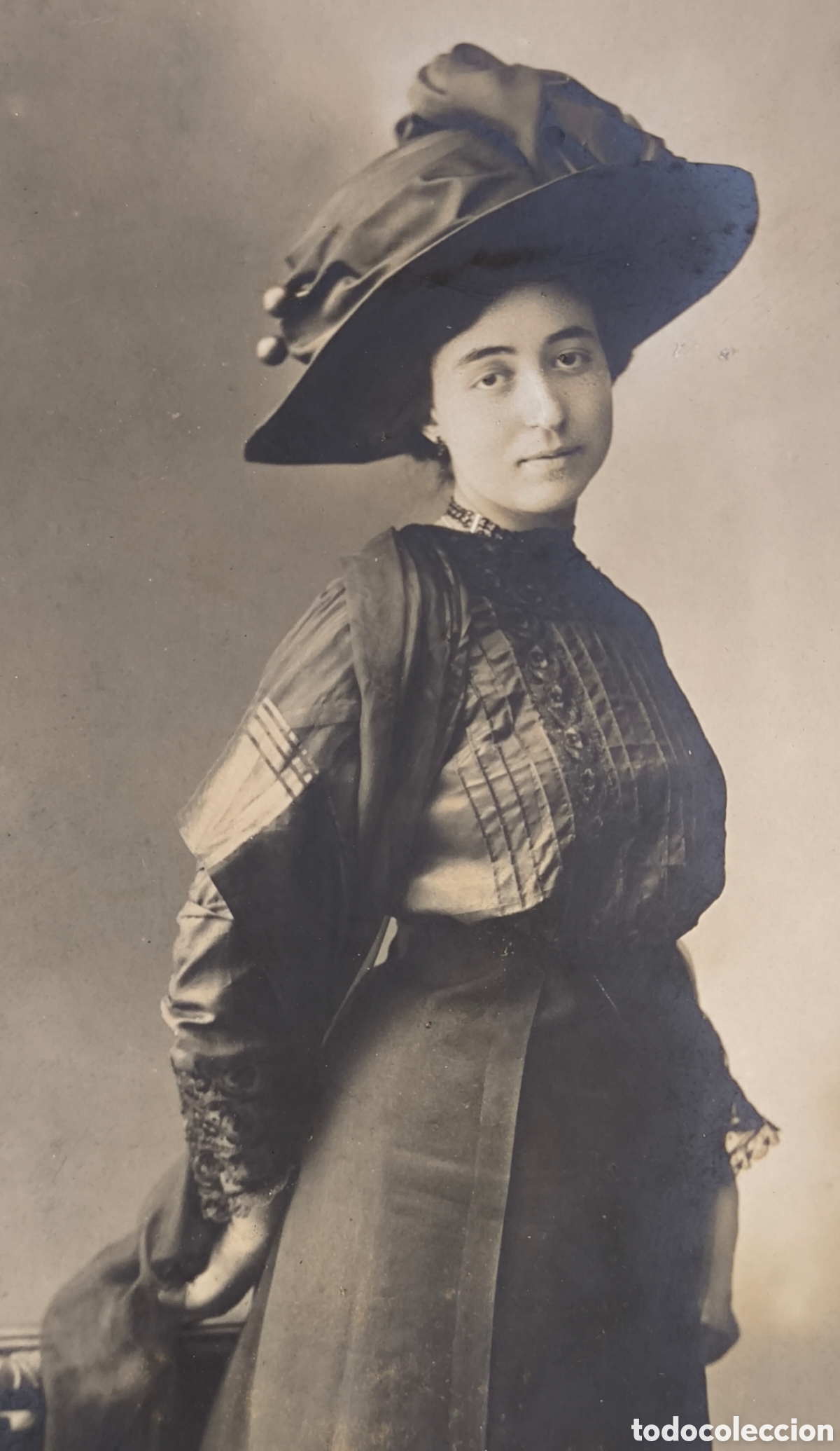 Fotograf&iacute;a antigua: FOTOGRAF&Iacute;A RETRATO DE ESTUDIO DAMA FOT&Oacute;GRAFO M. COMPA&Ntilde;Y MADRID C. 1915