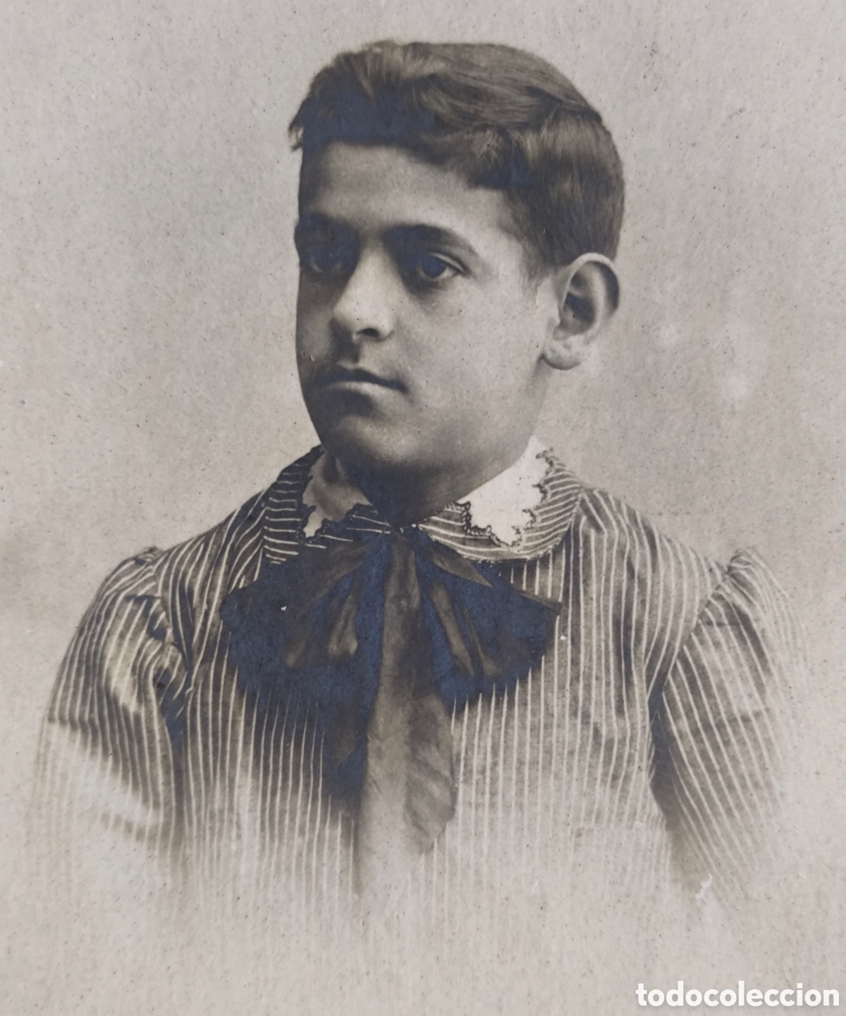 Fotograf&iacute;a antigua: FOTOGRAF&Iacute;A RETRATO DE ESTUDIO ADOLESCENTE BURGU&Eacute;S CELEDONIO P. L&Oacute;PEZ MADRID C. 1915
