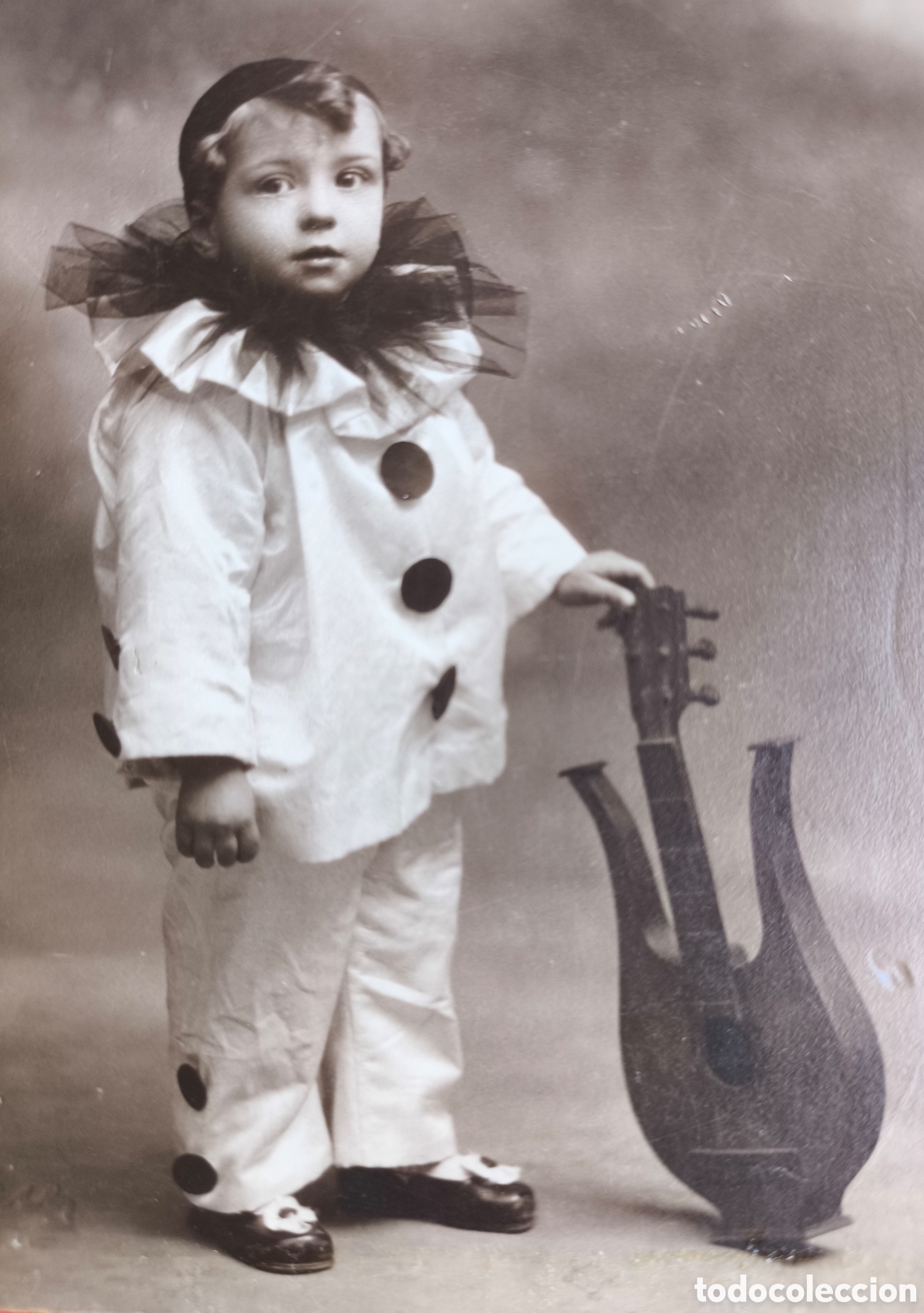 Fotograf&iacute;a antigua: FOTOGRAF&Iacute;A RETRATO INFANTIL DISFRAZ, PIERROT FOTO ESTUDIO NIEPCE BARCELONA C. 1920