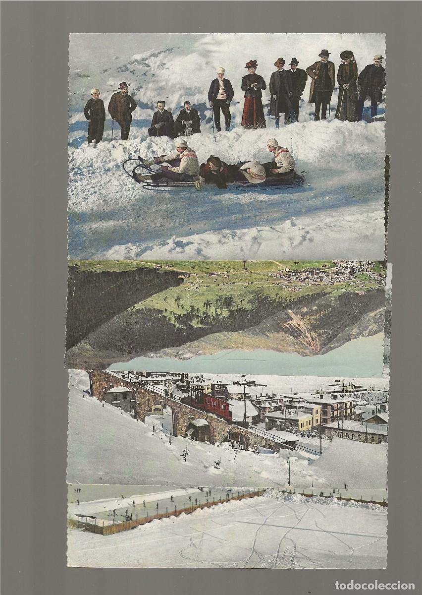 Fotograf&iacute;a antigua: 4 POSTALES - A&Ntilde;OS 50 - DAVOS - SUIZA - 157 X 110