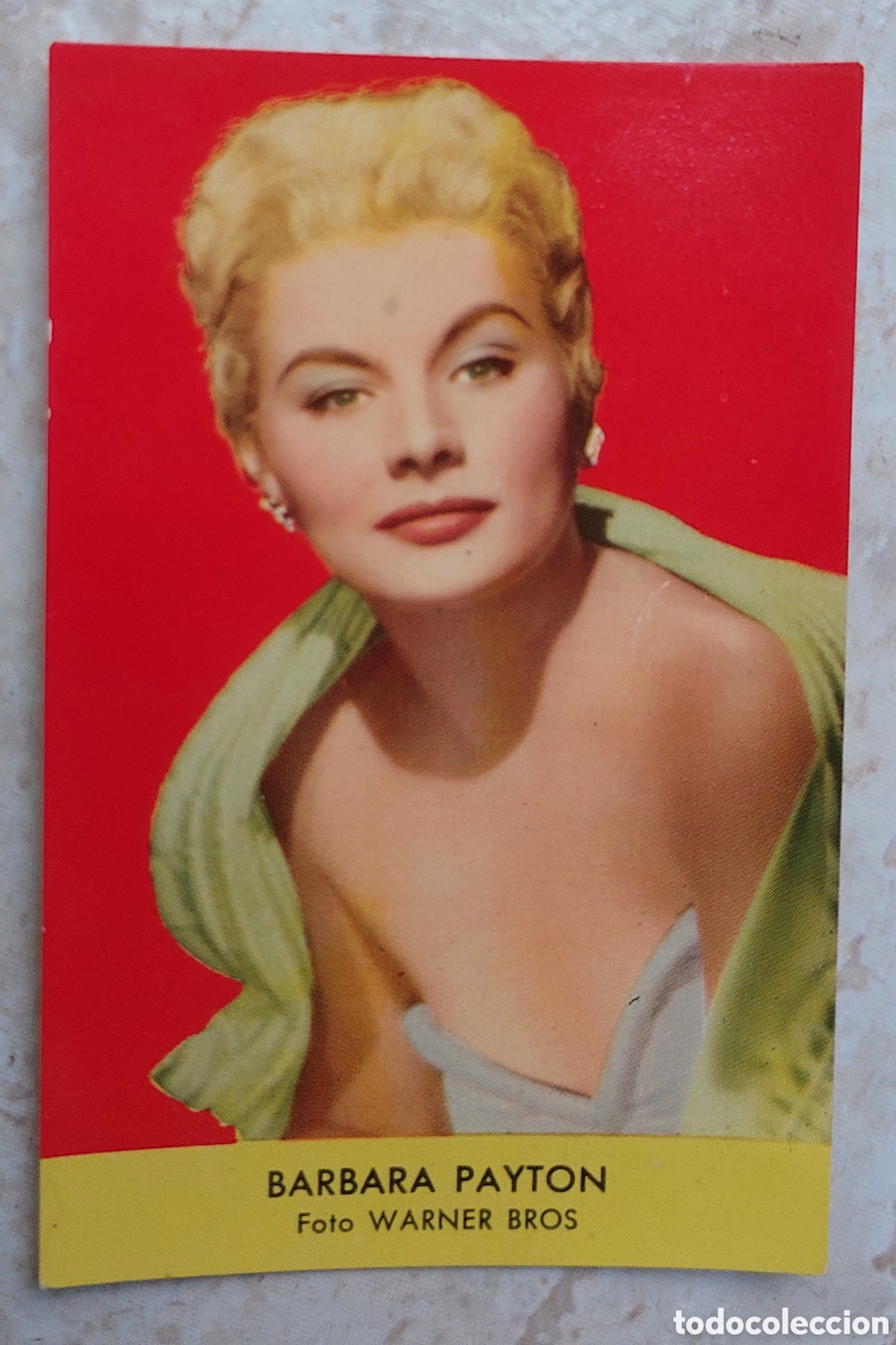 Antique Photography: Foto o postal original en color de Barbara Payton