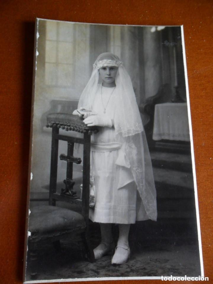 Fotograf&iacute;a antigua: TARJETA POSTAL - FOTOGRAF&Iacute;A DE NI&Ntilde;A PRIMERA COMUNI&Oacute;N - FOTO - MARX - PALENCIA - A&Ntilde;OS 20