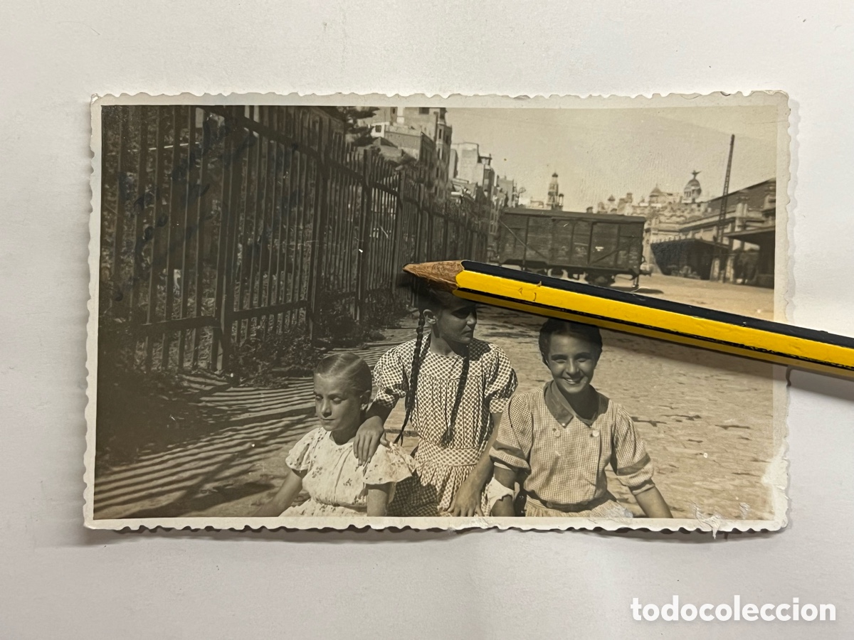 Fotografia antiga: VALENCIA. Ferrocarril. Estaci&oacute;n del Norte. Fotograf&iacute;a acabada la Guerra Civil (a.1940)