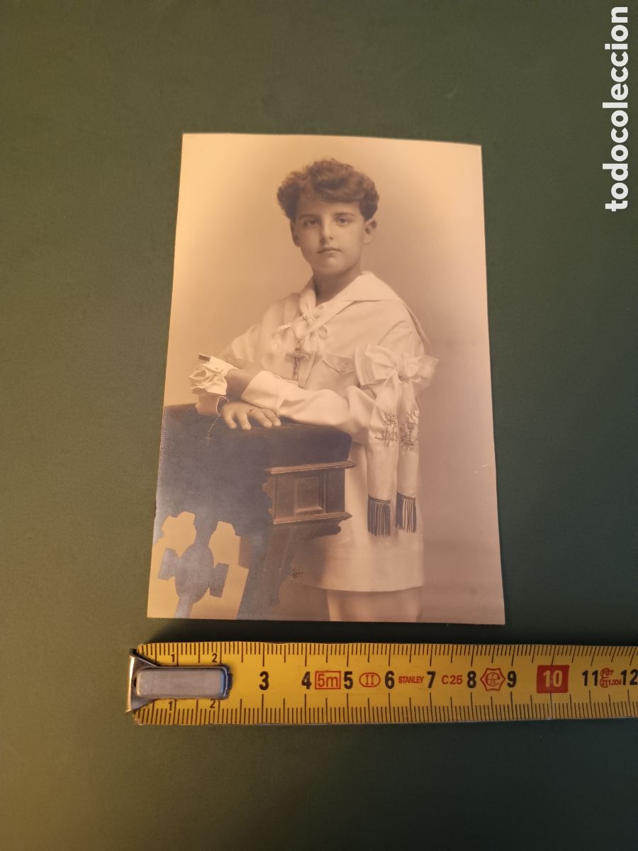 Antique Photography: TARJETA POSTAL - FOTOGRAF&Iacute;A DE KAULAK - COMUNI&Oacute;N DE ALBERTO HDEZ 1928