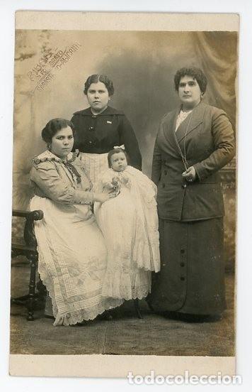 Fotografia antica: RIBAS. ALICANTE. MUJERES CON BEBE.
