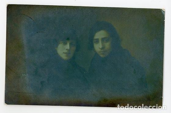 Antique Photography: MANSILLA. LEON. RETRATO DE DOS MUJERES. 1920